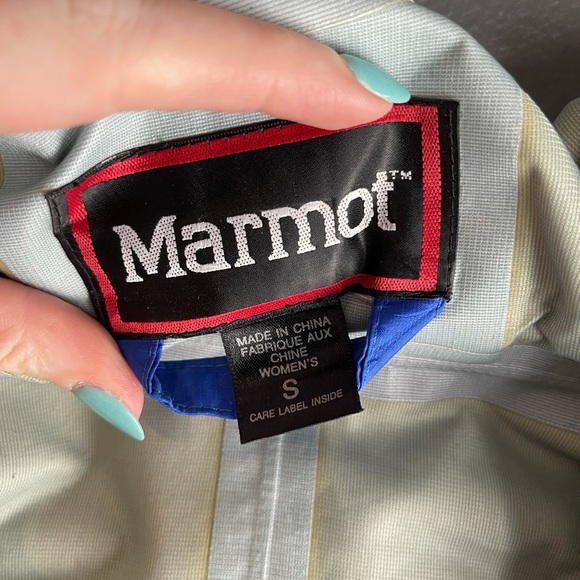 Marmot blue and black rain jacket - Picture 4 of 6